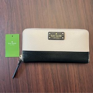 Kate Spade Neda Wallet - Wellesley Pebble/Black